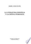 La literatura española y la crítica feminista