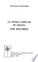 La novela popular en España: José Mallorquí