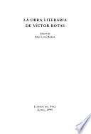 La obra literaria de Víctor Botas