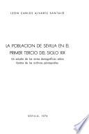 La población de Sevilla en el primer tercio del siglo XIX