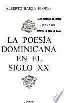 La poesía dominicana en el siglo XX