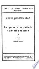 La poesía española contemporánea