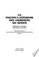 La política exterior del gobierno de Menem