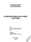 La política fiscal en el Perú
