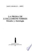La prosa de Luis Lloréns Torres