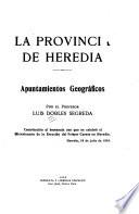 La provincia de Heredia