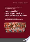 La Reciprocidad Entre Lengua y Cultura en Las Sociedades Andinas