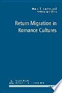 La Remigración en la Historia Literaria Y Cultural de Los Países de Lenguas Románicas