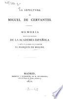 La sepultura de Miguel de Cervántes