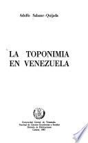 La toponimia en Venezuela