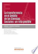 La transferencia en el ámbito de las Ciencias Sociales: un reto posible
