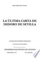 La última carta de Isidoro de Sevilla