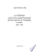 La verdad en la Universidad Nacional de San Agustín de Arequipa: 1956-1959