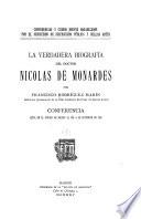 La verdadera biografía del doctor Nicolás de Monardes