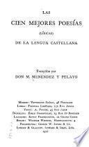 Las cien mejores poesías (líricas) de la lengua castellana
