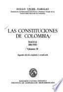 Las constituciones de Colombia: Textos 1886-1985