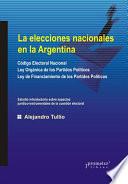 Las elecciones nacionales en la Argentina