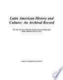 Latin American history and culture: The Spain collection