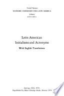 Latin American initialisms and acronyms with English translations