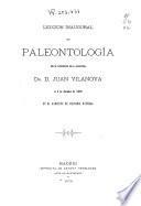 Lección inaugural de paleontología