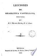 Lecciones de gramática castellana