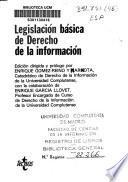 Legislación básica de derecho de la información