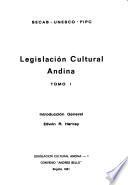 Legislación cultural andina: Introducción general