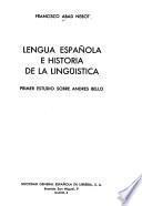 Lengua española e historia de la lingüística