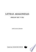 Letras aragonesas (siglos XIX y XX)