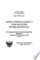 Léxico especializado y comunicación interlingüística