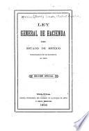 Ley general de hacienda del estado de México