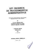 Ley orgánica de procedimientos administrativos