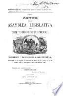 Leyes de la asamblea legislativa del Territorio de Nuevo Mexico