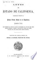Leyes del estado de California, decretadas durante la décima octava sesión de la Legislatura, 1869-70