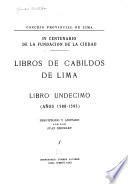 Libros de Cabildos de Lima: 1588-1593