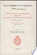 Libros españoles y portugueses del siglo XVI