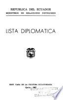 Lista diplomática