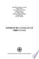 Literatura catalana: Siglos XVI-XIX (455 p.)