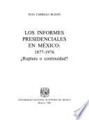 Los informes presidenciales en México, 1877-1976