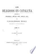 Los religiosos en Cataluña durante la primera mitad del siglo XIX