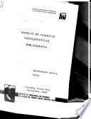 Manejo de Cuencas Hidrograficas: Bibliografia.