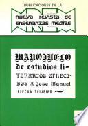 Manojuelo de estudios literarios ofrecidos a José Manuel Blecua Teijeiro