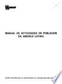 Manual de actividades en población en America Latina