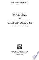 Manual de criminología