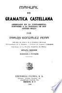 Manual de gramática castellana