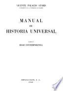 Manual de historia universal: Edad contemporánea, por Vicente Palacio Atard