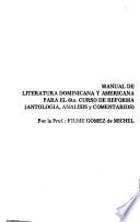 Manual de literatura dominicana y americana