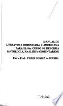 Manual de literatura dominicana y americana