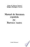 Manual de literatura española: Barroco: teatro