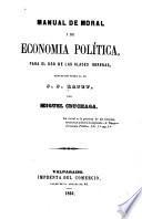 Manual de moral i de economía política